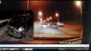 The accident left a collapse zone that was 150 metres (490 ft) wide, 100 metres (330 ft) long, and 30 metres (98 ft) deep. Dashcam Captures Horrific Moment Penang Bridge Car Accident And Plunge Into Sea To Death Youtube