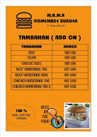 Harga spesial menu pilihan mulai rp. Senarai Harga M A M A Burger Udang Homemade Sibu Facebook