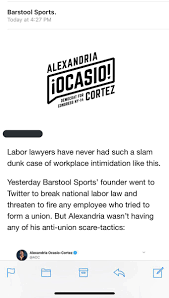 For any pizza company, requesting dave portnoy, founder of barstool sports, to review their pizza is essentially a request for a trial by fire.the eccentric pizza connoisseur is notorious as being one of the toughest pizza critics out there. Dave Portnoy On Twitter For Anybody Wondering Real Reason O Crazio Cortez Aoc Decided To Get Involved In Something She Knows Nothing About Yesterday It Shouldn T Be Surprising Shes Using Barstoolsports As Excuse