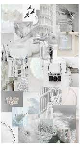 White Aesthetic White Color Wallpaper Iphone Whitecolorwallpaperiphone Dinding Gambar Wallpaper Ponsel Kolase Dinding