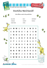 The Sneetches Word Search Seussville Drseuss Printables Downloadable Puzzle Wordsearc Dr Seuss Activities Substitute Lessons Teaching Upper Elementary
