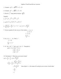 Algebra 1 regents january 2021 answer key. Algebra 2 Final Exam Review Sem 2 Answers