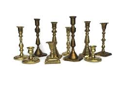 Brass Candlesticks Collection 10 Mismatch Table Candle Holder Lot Candlestick Collection Vintage Eclectic Table Candle Holders