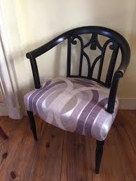 Pair of art deco armchairs. Vintage Art Deco Armchair Black Design Seats