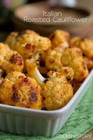Italian Roasted Cauliflower Recipes Food Cooking Recipes