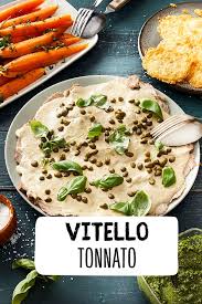 Vitello Tonnato Mit Honig Karotten Parmesan Chips Mojo Verde Rezept Rezept Rezepte Honig Karotten Parmesan Chips