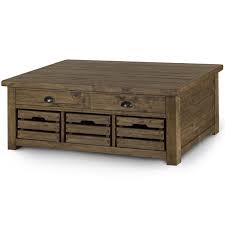 A rustic coffee table is often made with a wooden top and a metal frame. Magnussen Stratton Rustic Lift Top Storage Coffee Table With Casters Walmart Com Walmart Com
