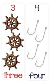 Nautical Number Counting Charts 1 10