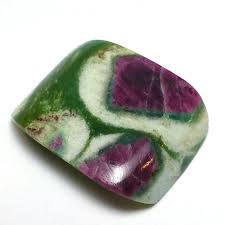 Ruby In Zoisite Cabochon Mint Green Red Fuscia Purple Free Form Necklace Pendant Jewelry Bracelet Tanzania A Rough Gemstone Stones And Crystals Ruby In Zoisite