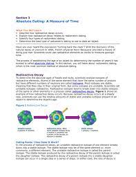 Gas proportional counting is a conventional radiometric dating the result to the carbon 14 activity in. Absolute Age Dating Text