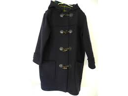 Duffle coat femme bleu marine. Autre Marque Duffle Coat Navy Glen Roses Navy Blue Wool Ref 47186 Joli Closet