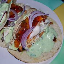Top with lettuce and tomato and cheese as desired. Jbug S Kitchen Antics Albacore Tuna Tacos With Avocado Cream