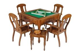 Bamboo Automatic Mahjong Table Mahjong Table Mahjong Home Decor