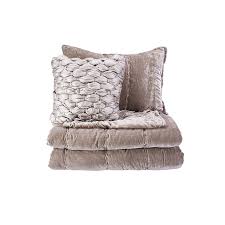 Karaca Home Outlet Cift Kisilik Kadife Yatak Ortusu Seti Karaca Home