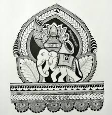 Diptiprinesh Henna Pen Drawing Art Element Elephant Beautiful Design Elephant Henna Designs Mehndi Art Designs Mandala Design Art