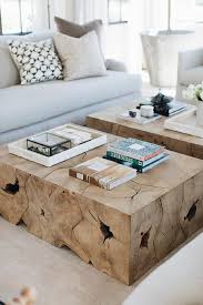 Burl wood coffee table, custom live edge table, olive wood slab, side table, center table. Side By Side Burl Wood Coffee Tables Transitional Living Room