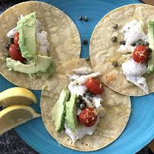 Has a great mild flavor and buttery texture. Lemon Caper Fish Tacos With Blistered Tomatoes And Avocado