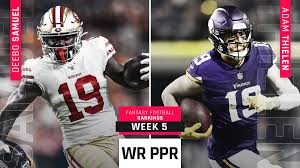 Week 5 (standard scoring) 1. Week 5 Ppr Rankings Wr Sporting News