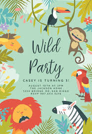Vistaprint.com has been visited by 100k+ users in the past month Wild Animals Birthday Invitation Template Free Greetings Island
