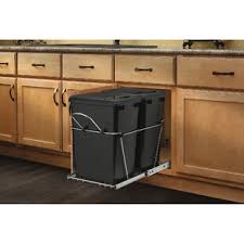 Diy a proper cabinet for your kitchen and make it as large as you need, placing it in any part of your kitchen. Kitchen Trash Bin Cabinet Wayfair