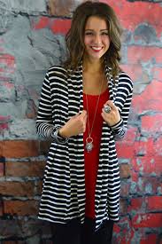 Black And White Striped Cardigan Black White Striped Cardigan Affordable Boutique Clothing Boutique Style Outfits Black And White Cardigans