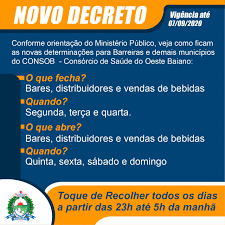 Ao clicar em aceitar todos, permitirá que sejam usados todos os cookies. Prefeitura De Barreiras Edita Novo Decreto E Estabelece Novas Regras De Prevencao E Controle No Enfrentamento Da Covid 19 Prefeitura De Barreiras Baprefeitura De Barreiras Ba