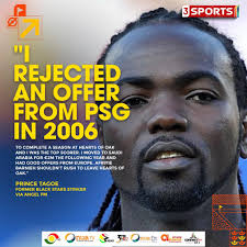 Former striker of PSG (2001-2003)