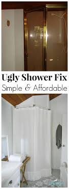 How To Makeover A Bathroom Without Remodeling Corner Shower Shower Makeover Shower Remodel