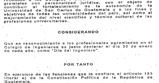 Esta festividad reconoce la labor de todos los profesionales de la ingeniería en sus se considera como una ciencia porque su principal base es el método científico. Dia Del Ingeniero En Guatemala Himajina