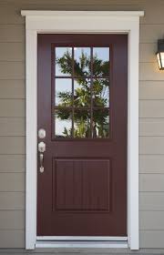 maroon color front door gives off such a great pop with the added white trim painted front doors garage doors front door colors