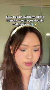Ocean eyes makeup 🌊💫 #douyinmakeup #oceaneyes #easymakeuptutorial