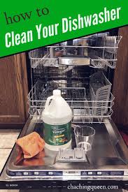 How to clean dishwasher smell. How To Clean Your Dishwasher With Vinegar And Cleaning Tablets Cha Ching Queen Clean Your Dishwasher Dishwasher Smell Dishwasher Smells Bad