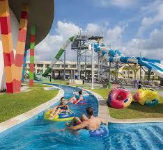 Palace resorts now has the capability to broadcast weddings online. One Two Three Set Them Free At The Waterpark Your Kids Can Float Ride Or Slide All D Moon Palace Grand Cancun Grand Moon Palace Cancun Grand Moon Palace