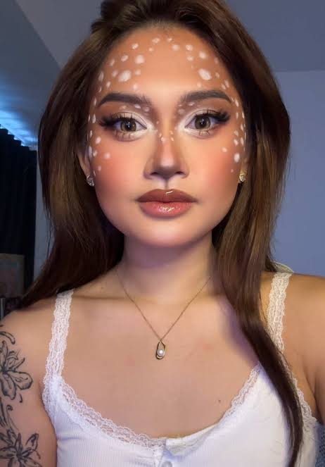 Easy Deer Halloween Makeup Look Tutorial