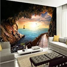 We have a massive amount of hd images that will make your computer or smartphone look. Custom 3d Wallpaper Cave Seascape Beautiful Sunset Landscape Mural Wallpapers For Living Room Bedroom 3d Wall Paper Home Decor Wallpapers Aliexpress