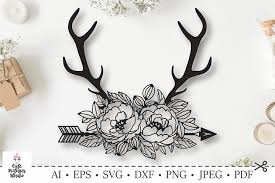 Antlers svg/deer antlers clipart/moose antlers svg/antlers silhouette/antlers cricut/cut files/clip art/digital download designs/svg this product includes this set of 14 high quality hand painted watercolor and pencil horns with floral elements. Pin On Tattoo Ideas