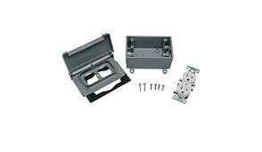 Luckily, installing an outlet outdoors requires minimal wiring so you can easily do it in an afternoon. Thomas Betts Wpkdtr H G Red Dot Weatherproof Electrical Box Outdoor Outlet Kit Amazon Com