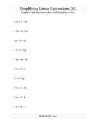 I also have an algebra calculator for you to use while you solve the algebra problems. Algebra Worksheets By Math Drills Com Learn Algebra