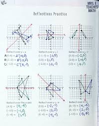 Reflections And Rotations Inb Pages Reflection Math Geometry Interactive Notebook Teaching Geometry