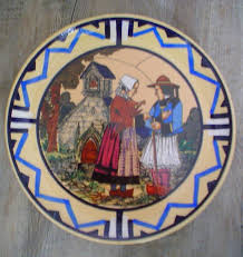 Rare Quimper Platter From Paul Fouillen Www Countryfrenchpottery Com Quimper Bretagne Bigouden