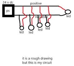 12 V Dc Led Lights In Parallel Electrical Engineering Stack Exchange
