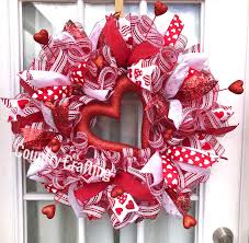 Valentine's Day Heart Wreath, Front Door Decor