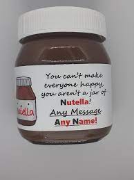 It also makes a nice gift if you want to spread the love. Personalisierte Personalisierte Nutella Label Any Name Etsy
