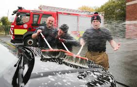 Pictures: Fighting dirt not fire at Holywell charity car wash