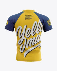 Men S Football Jersey Mockup Back View In Apparel Mockups On Yellow Images Object Mockups Clothing Mockup Mockup Free Psd Design Mockup Free