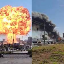 Взрыв произошел около шести часов вечера на газовой автозаправочной станции еврогаз в октябрьском районе новосибирска. Cyfap Tu3t0slm