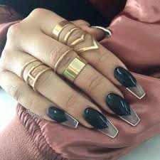 Black acrylic nails aren't just gothic. 73 Coffin Nails To Die For Style Easily