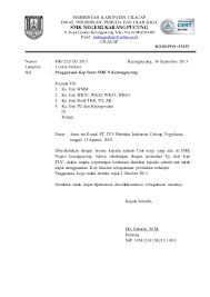 Keberadaan kop surat merupakan suatu penegasan bahwa surat yang dikeluarkan tersebut merupakan surat resmi dari lembaga atau perusahaan yang contoh surat resmi sekolah sebagai pengumuman. Kop Surat Iso 9001 1314