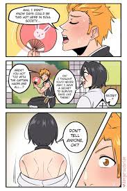 kuchiki rukia and kurosaki ichigo (bleach) drawn by dangerousbride |  Danbooru
