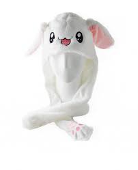 Moving Ears Rabbit Hat Pink Kawaii Hat Bunny Fashion Rabbit Hat